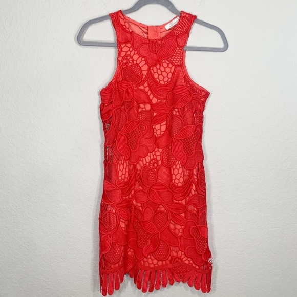 Lovers + Friends Caspian Shift Dress in Coral Small - Picture 3 of 7